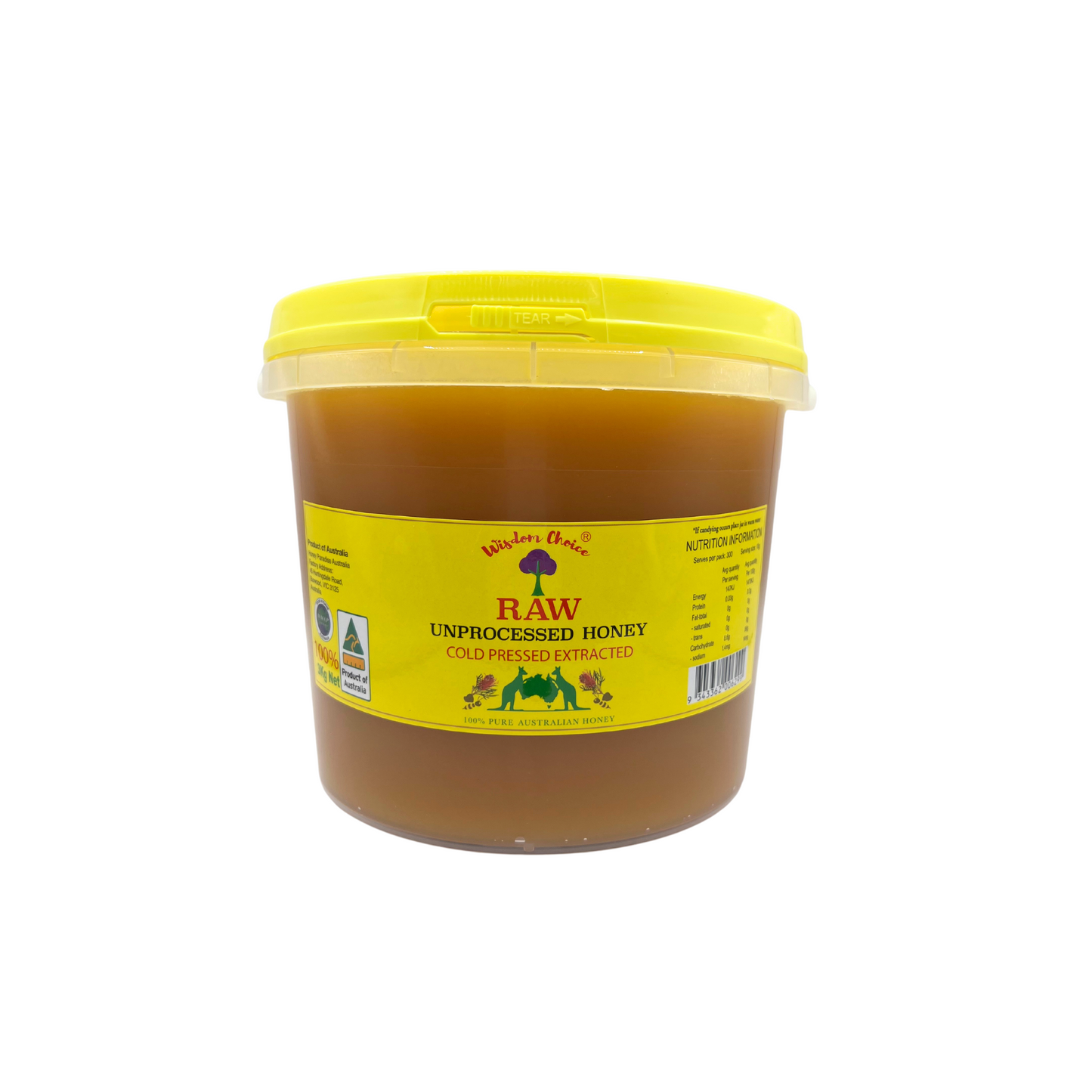 Raw Unprocessed Cold Pressed Honey